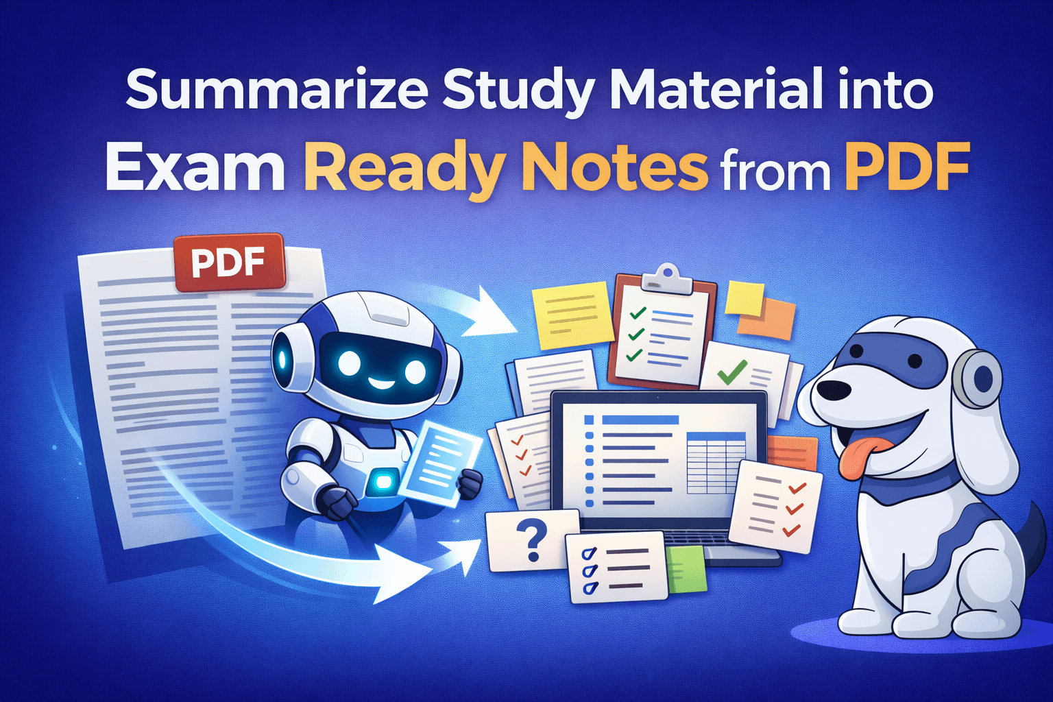 Turn Academic PDFs Into Exam-Ready Revision Notes Using AI